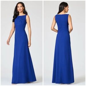 Sachin + Babi Cobalt Blue Sleeveless Maxi Gown